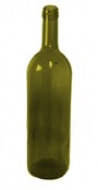 Fľaša 1000ml na víno classic oliva 