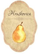 Etiketa na fľašu Hruškovica AL33 