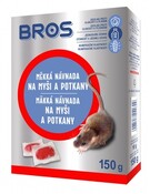 Mäkká návnada na myši a potkany 150g Bros 
