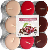 Sviečka čajová Chocolate-Cherry 18ks Bartek 